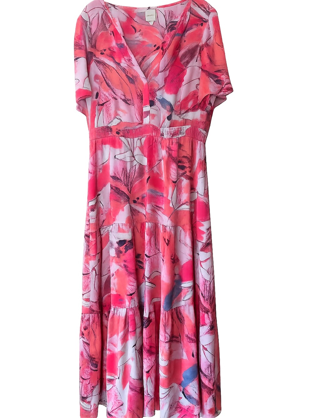 NIC+ZOE Pink Coral Floral Print Dress